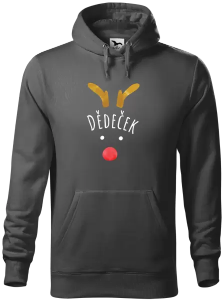 Pánská mikina Vánoční sob - dědeček
