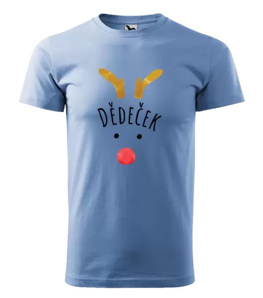 Pánské vánoční tričko Vánoční sob - dědeček