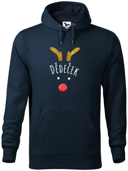 Pánská mikina Vánoční sob - dědeček