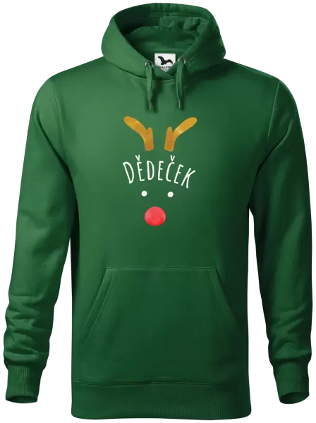 Pánská mikina Vánoční sob - dědeček