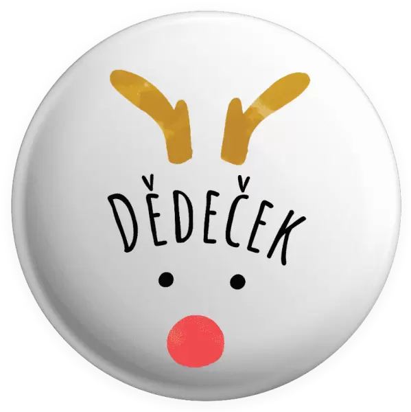 Placka Vánoční sob - dědeček