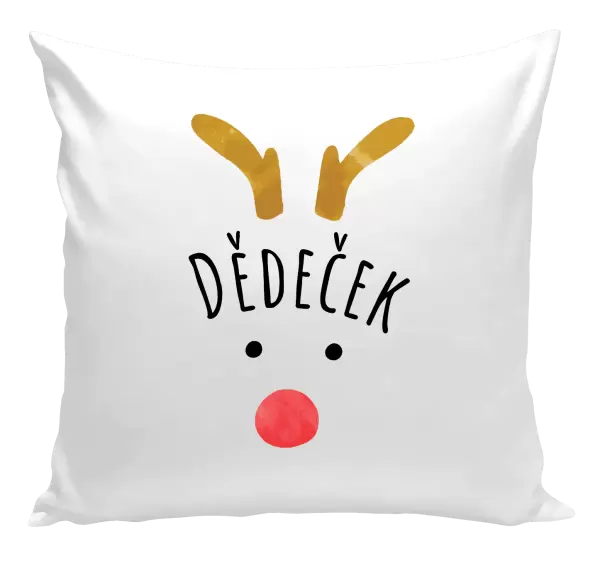 Vánoční polštář Vánoční sob - dědeček