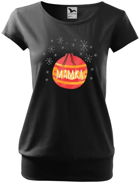 Dámské vánoční tričko Vánoční ozdoba - mamka