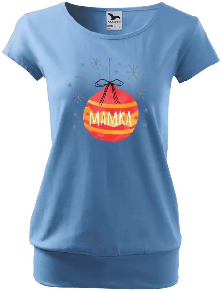 Dámské vánoční tričko Vánoční ozdoba - mamka