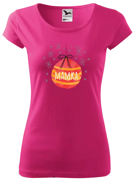 Dámské vánoční tričko Vánoční ozdoba - mamka