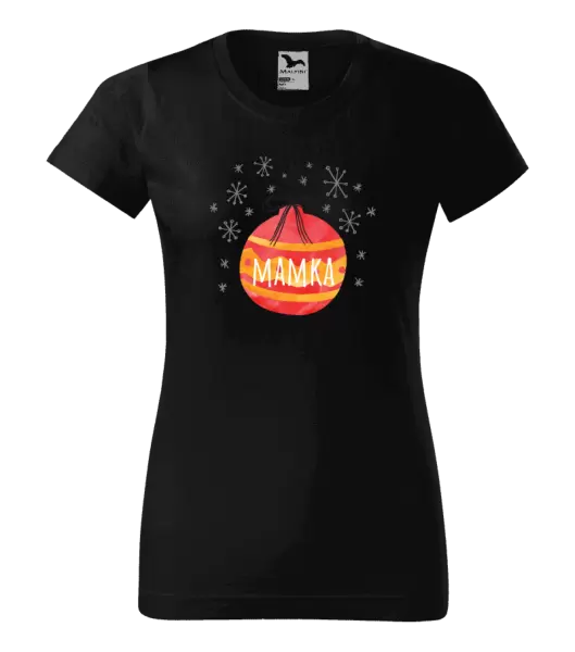 Dámské vánoční tričko Vánoční ozdoba - mamka