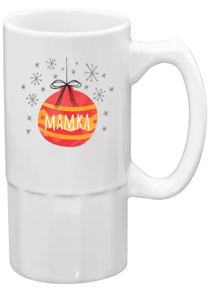 Půllitr Vánoční ozdoba - mamka