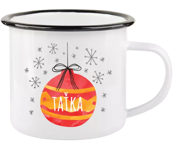 Vánoční plecháček Vánoční ozdoba - taťka