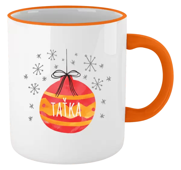 Vánoční hrnek Vánoční ozdoba - taťka