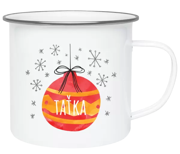 Vánoční plecháček Vánoční ozdoba - taťka