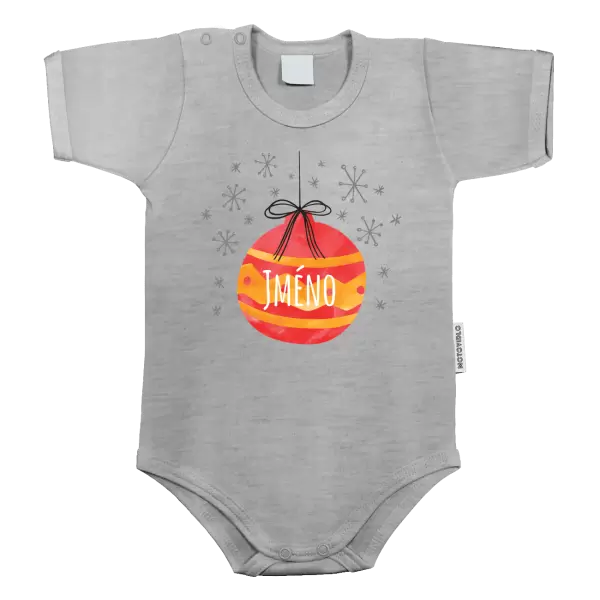 Dětské body Vánoční ozdoba - jméno