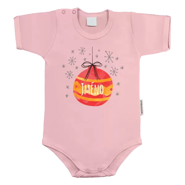 Dětské body Vánoční ozdoba - jméno