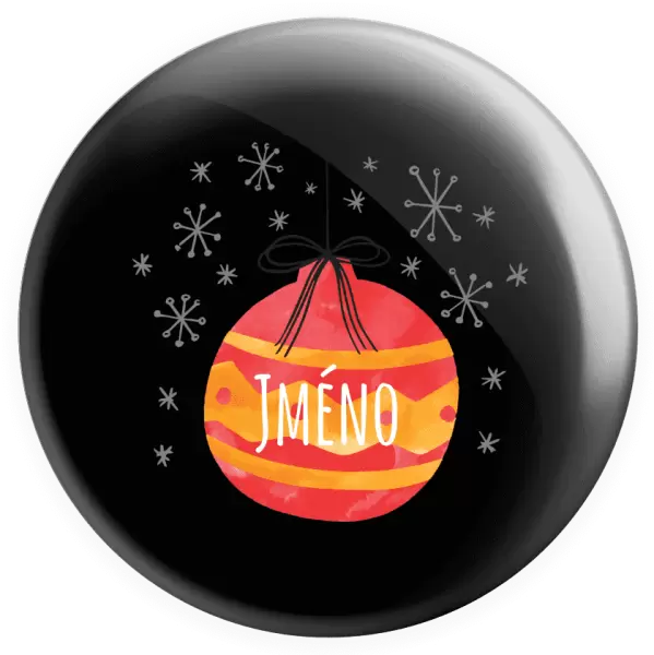 Placka Vánoční ozdoba - jméno