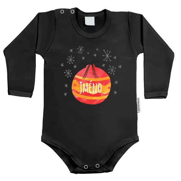 Dětské body Vánoční ozdoba - jméno