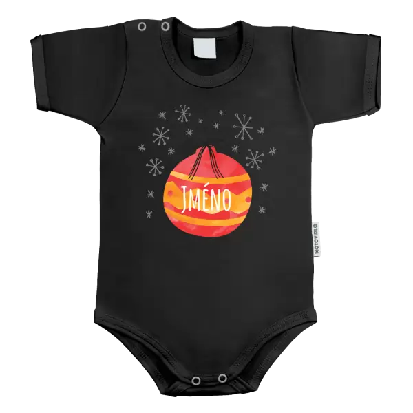 Dětské body Vánoční ozdoba - jméno