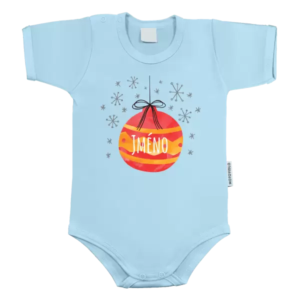 Dětské body Vánoční ozdoba - jméno