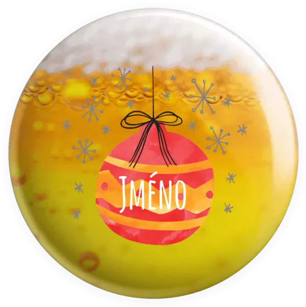 Placka Vánoční ozdoba - jméno