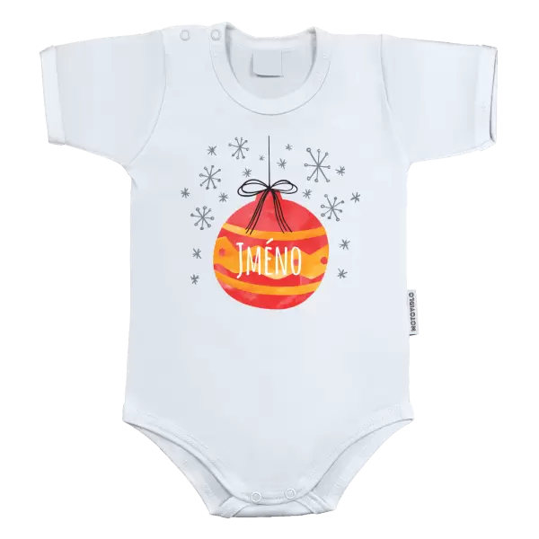 Dětské body Vánoční ozdoba - jméno