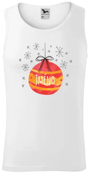 Pánské vánoční tílko Vánoční ozdoba - jméno