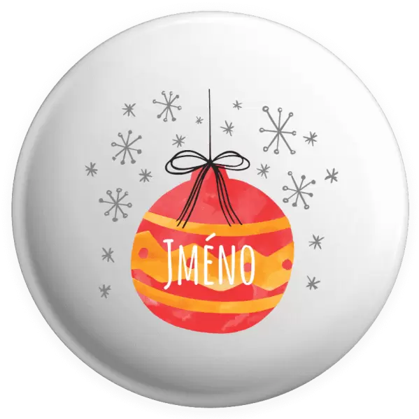 Placka Vánoční ozdoba - jméno