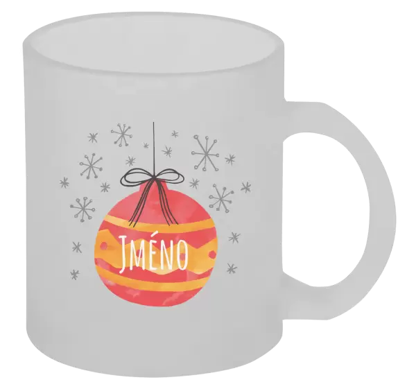 Vánoční hrnek Vánoční ozdoba - jméno