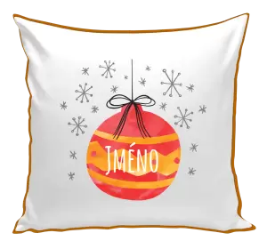 Vánoční polštář Vánoční ozdoba - jméno