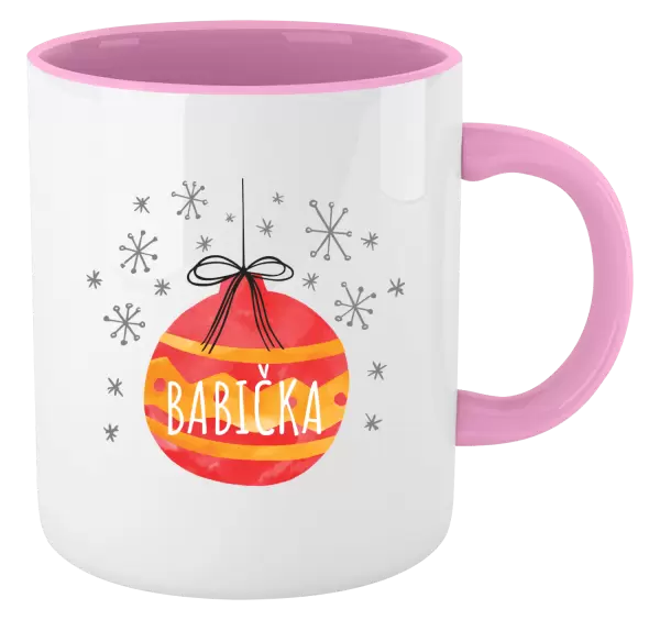 Vánoční hrnek Vánoční ozdoba - babička