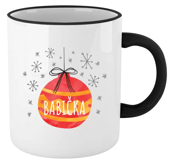 Vánoční hrnek Vánoční ozdoba - babička