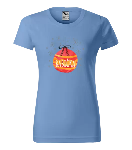 Dámské vánoční tričko Vánoční ozdoba - babička
