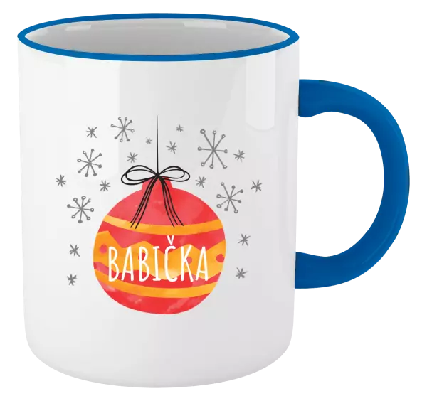 Vánoční hrnek Vánoční ozdoba - babička