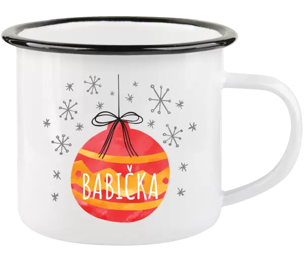 Vánoční plecháček Vánoční ozdoba - babička