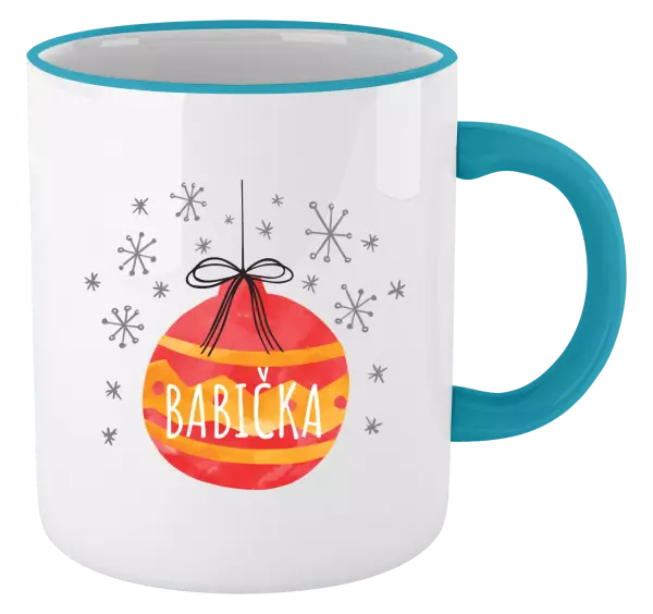 Vánoční hrnek Vánoční ozdoba - babička