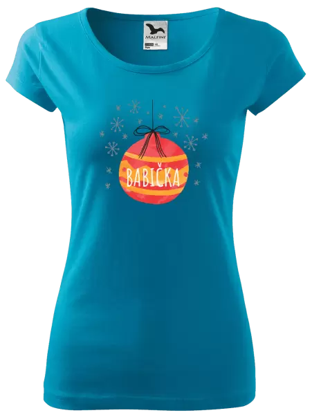 Dámské vánoční tričko Vánoční ozdoba - babička