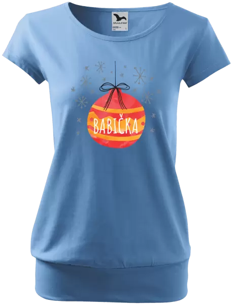 Dámské vánoční tričko Vánoční ozdoba - babička