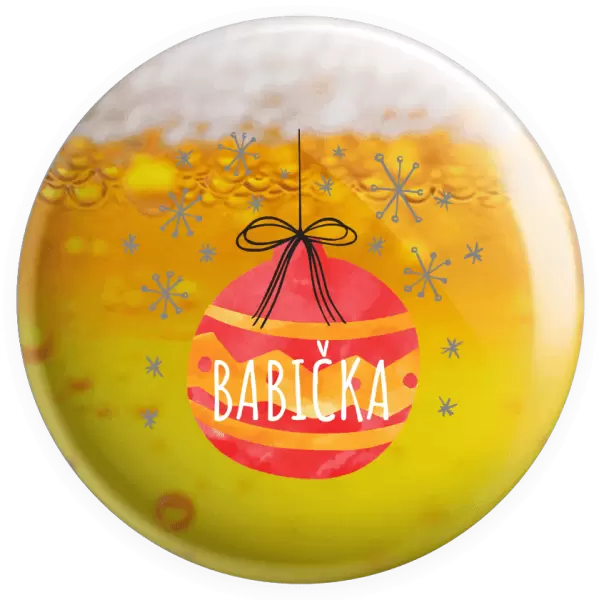 Placka Vánoční ozdoba - babička