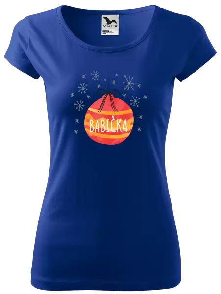 Dámské vánoční tričko Vánoční ozdoba - babička