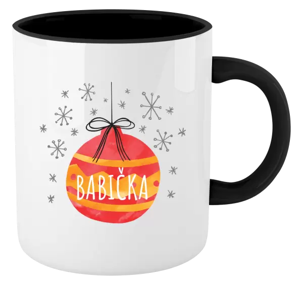 Vánoční hrnek Vánoční ozdoba - babička