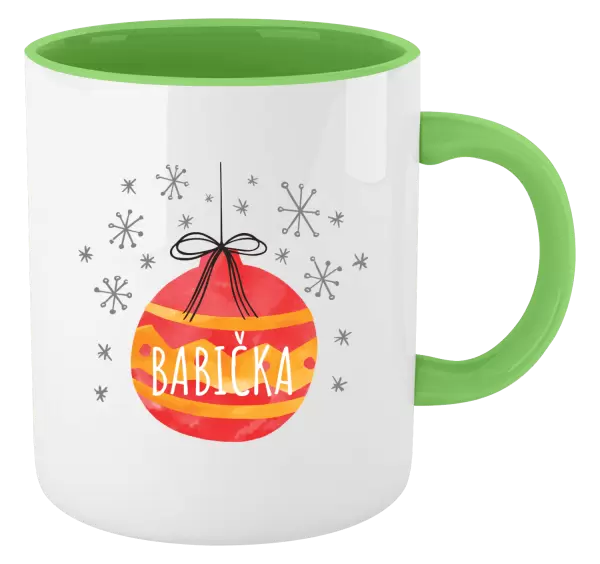 Vánoční hrnek Vánoční ozdoba - babička