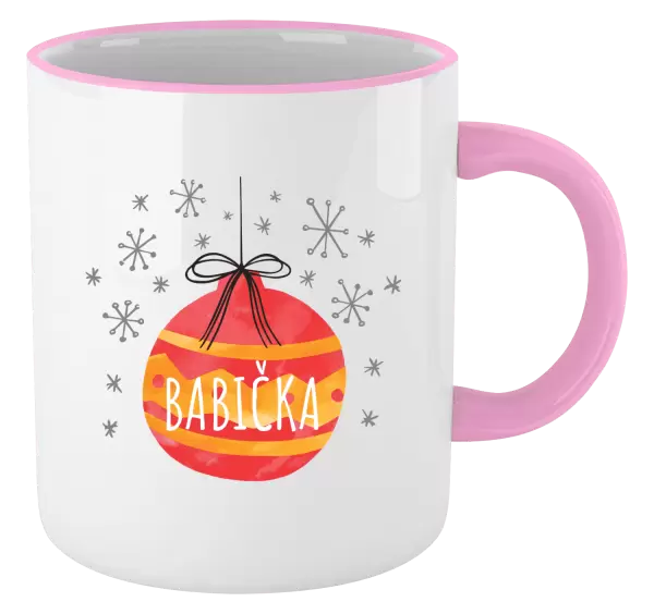 Vánoční hrnek Vánoční ozdoba - babička