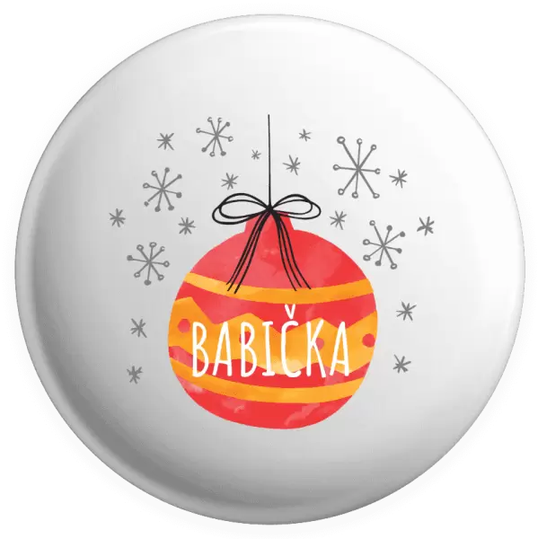 Placka Vánoční ozdoba - babička