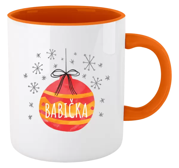 Vánoční hrnek Vánoční ozdoba - babička