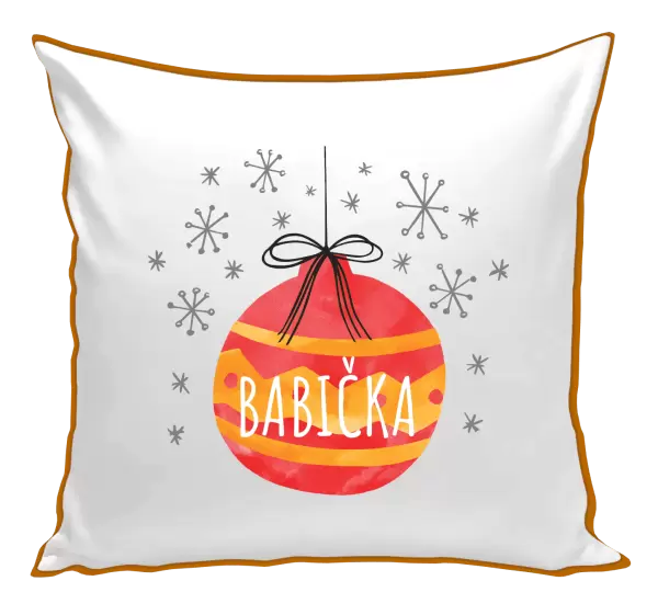 Vánoční polštář Vánoční ozdoba - babička