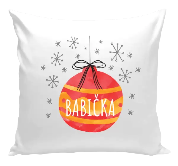 Vánoční polštář Vánoční ozdoba - babička