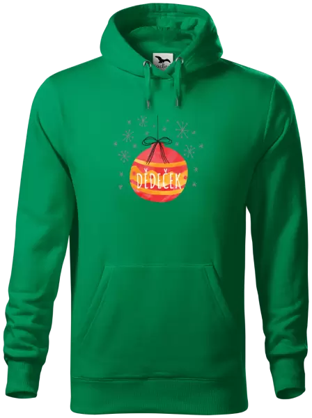 Pánská mikina Vánoční ozdoba - dědeček