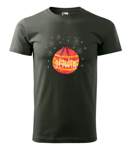 Pánské vánoční tričko Vánoční ozdoba - dědeček