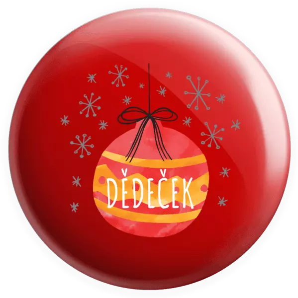 Placka Vánoční ozdoba - dědeček