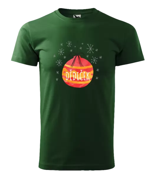 Pánské vánoční tričko Vánoční ozdoba - dědeček