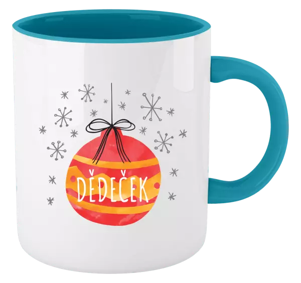 Vánoční hrnek Vánoční ozdoba - dědeček