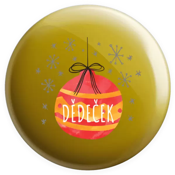 Placka Vánoční ozdoba - dědeček