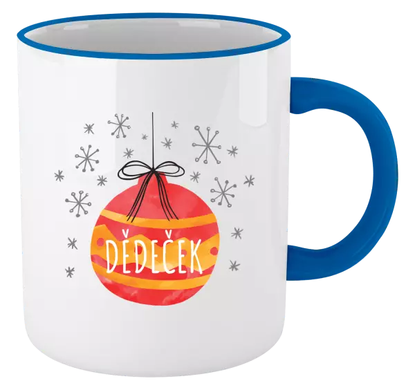 Vánoční hrnek Vánoční ozdoba - dědeček